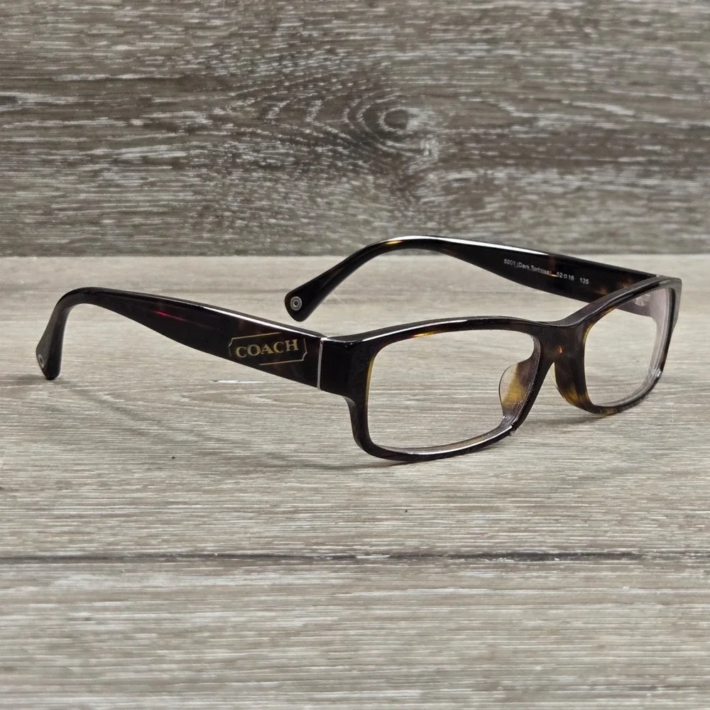 Coach HC6030F Nadia 5001 Dark Tortoise Asian Fit Eyeglass 52-16-135 Frame only